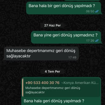 Amerikan Kültür Yabancı Dil Kursları Konya Amerikan Kültür Dil Kursu Geri Ödeme Sorunu