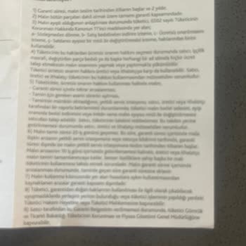 Getir Garantili Olan Bir Üründeki Sorun Hakkında Yardımcı Olmuyorlar