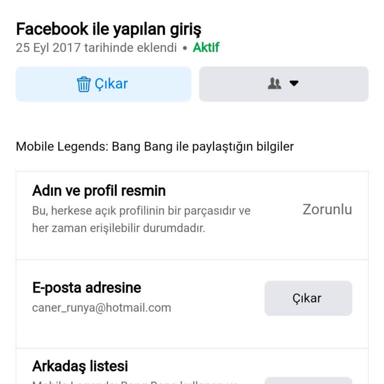 Mobile Legends Facebook'tan Bağlı Hesabıma Giremiyorum Gmail'e Bağlı Ama Giremiyorum