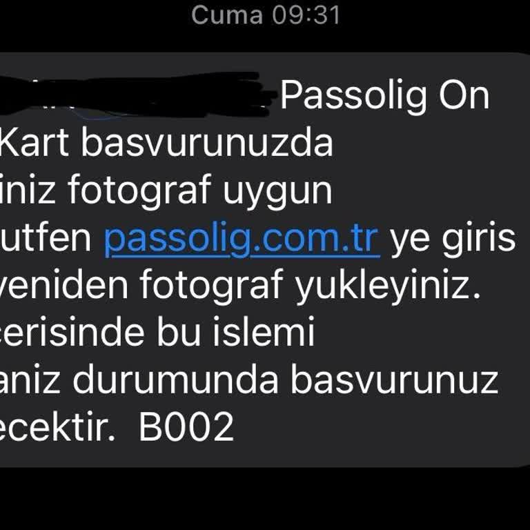Passolig Kartı Fotoğraf Uygun Değildir