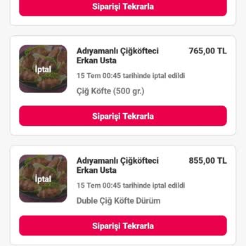 Yemeksepeti Hesabımdan İzinsiz Sipariş Ve Kart Bilgilerimin Çalınması