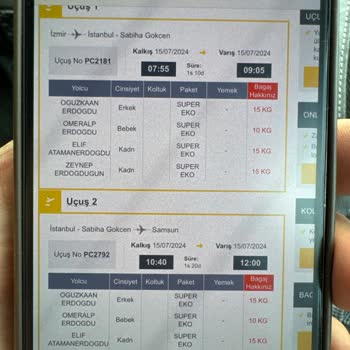 Pegasus Aktarmalı Uçuşta Kaybolan Bagaj Sorunu