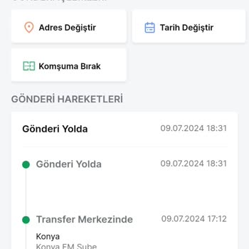 Trendyol Express Kargoya Verilip Teslim Edilmedi
