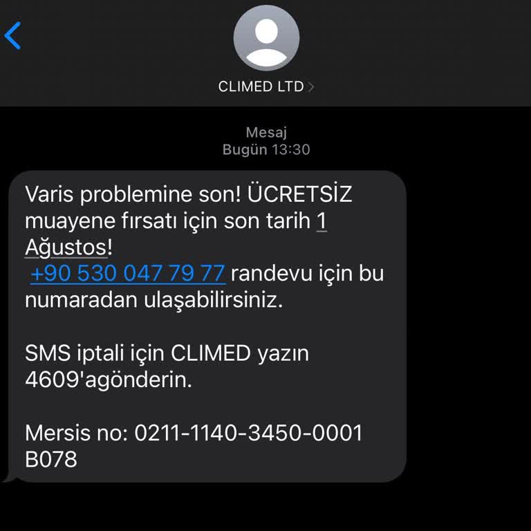 Climed Tedavi Merkezi İzinsiz Reklam Atılması