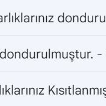 "MASAK Kısıtlama" Mailleri