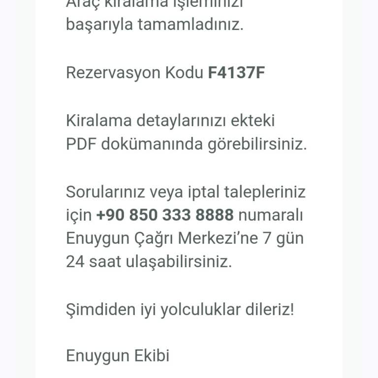 Enuygun.com En Uygundan Araç Kiralamak Hata