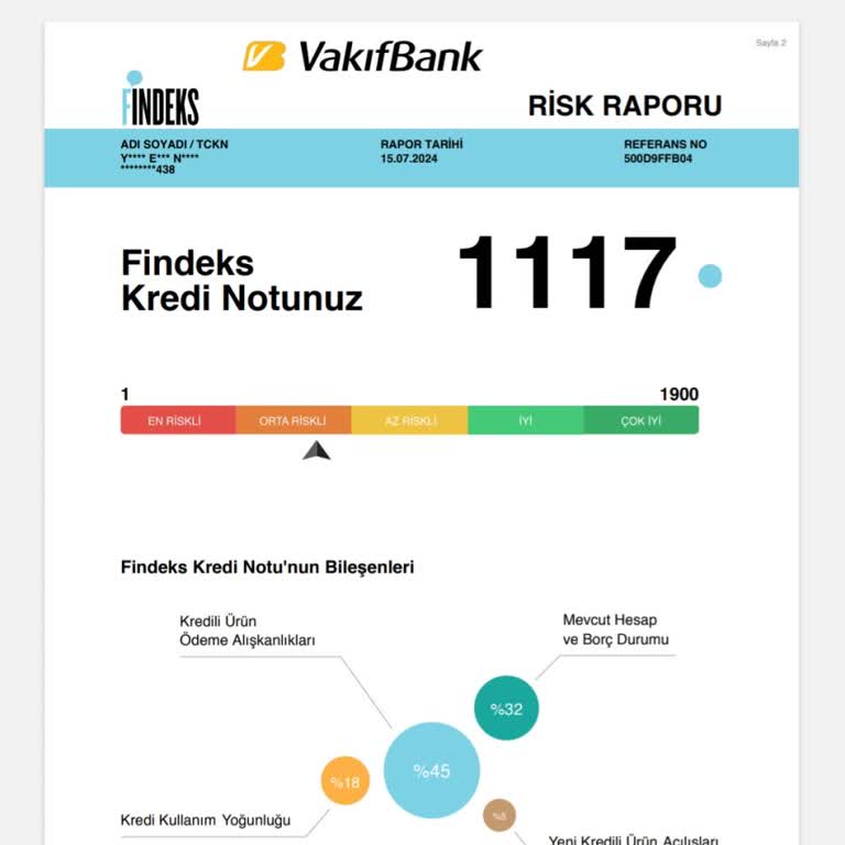 Findeks Notunu Güncelleme Yapmıyor