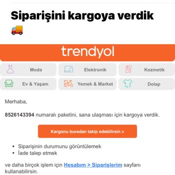 Sendeo Trendyol'dan Aldığım Ve Teslim Edilmeyen Ürün