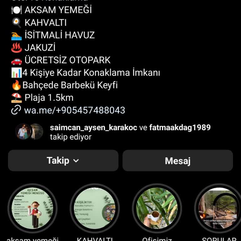 Bungalovfethiye Instagram'da Güvenlik Sorunu: Sahte Bungalov Tatil Evi