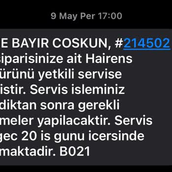 Hairens Fırçamın Değişim Ya Da Para İadesini Talep Ediyorum