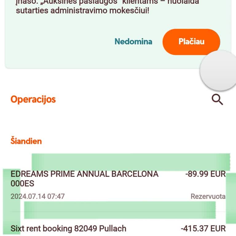 eDreams Charging Without Request Or Invoice