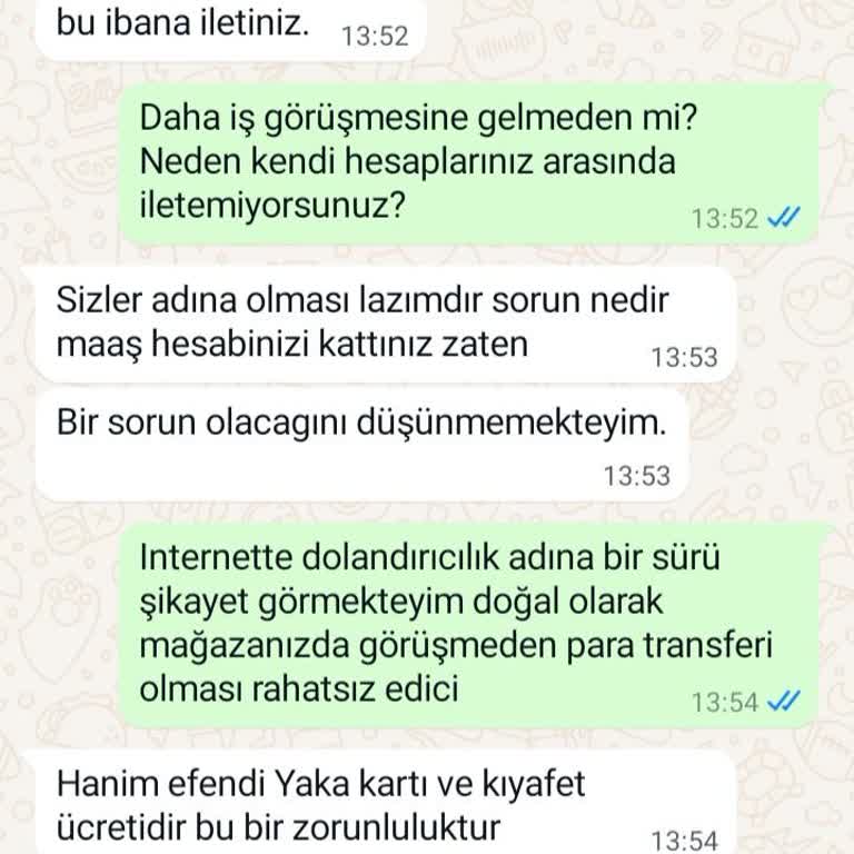 FLO Ayakkabı Mağazası İş Başvurusu Ve Para Talebi Sorunu