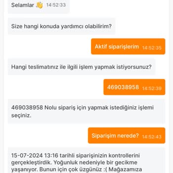 Migros 45dk Diye 2 Saatte Gelen Sipariş