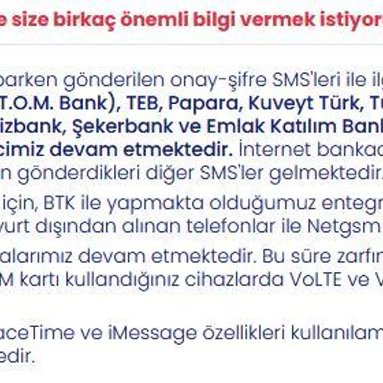 Net GSM Banka Anlaşması