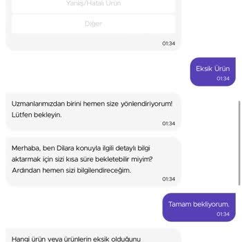 Getir Eksik Ürün Ve Yapılamayan Para İadesi