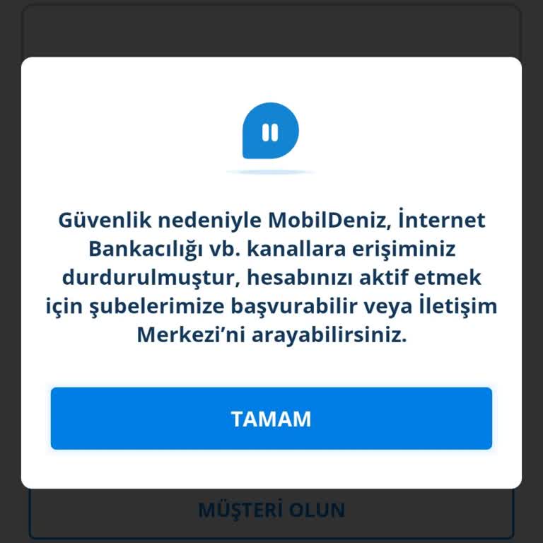 Denizbank İnternet Bankacılığı Sorunu