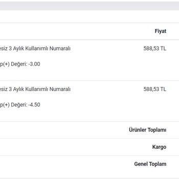 Lensimburada.com Devamlı Aldığım Lensler Bozuk Çıktı.