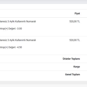 Lensimburada.com Devamlı Aldığım Lensler Bozuk Çıktı.