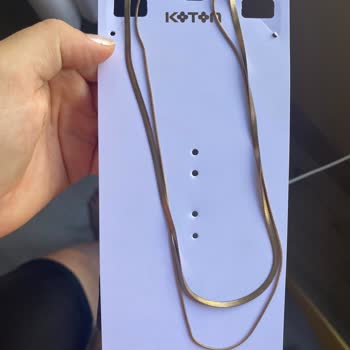 Koton'dan Aldığım Gold Kolye Hemen Karardı