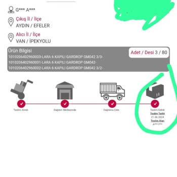 A101 Teslim Edilmeyen Ürün Teslim Edilmemesi