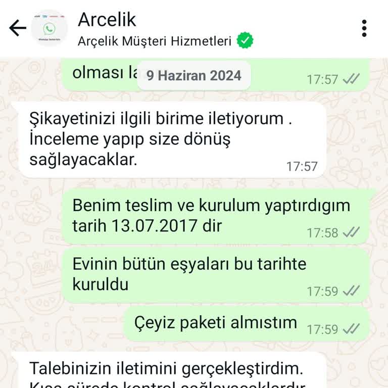 Arçelik Garanti Yapmamak İçin Müşteriyi Oyalıyor Yardımcı Olmuyor