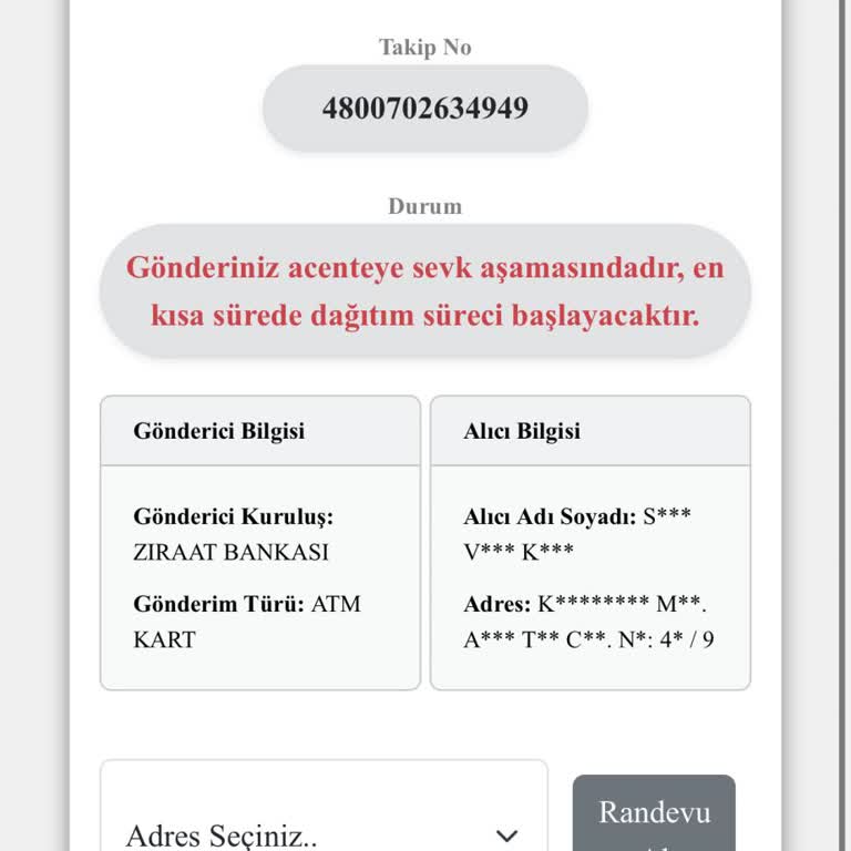 Kuryenet Ziraat Kartı Gelmedi