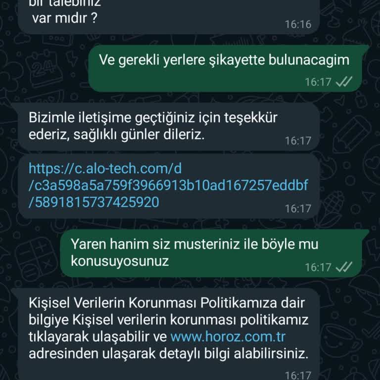 Horoz Lojistik Müşteri Memnuniyetsizliği Ve Mağduriyet