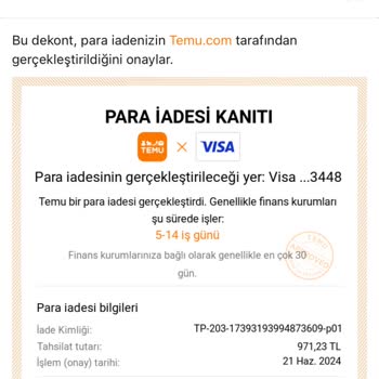 Ziraat Bankası Temu İademi 2 Haftadır Gerçekleştirmiyor
