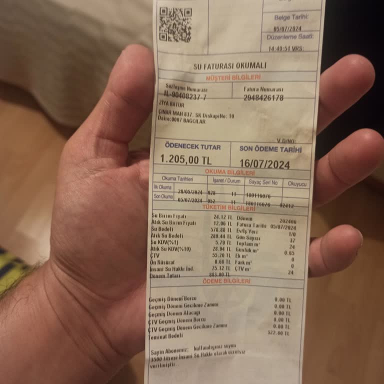 İSKİ Yüksek Su Faturası Ve Ek Vergi Şikayeti