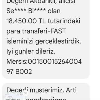 Akbank Hesabımdan Benim Adıma