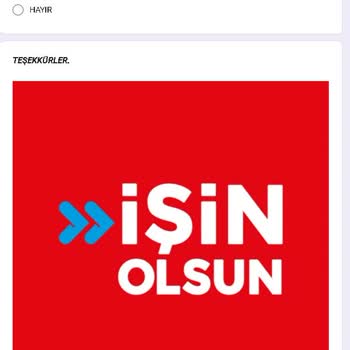 İşin Olsun İş Başvuru Kabulü Onayı İçin Bilgilerin İstenmesi