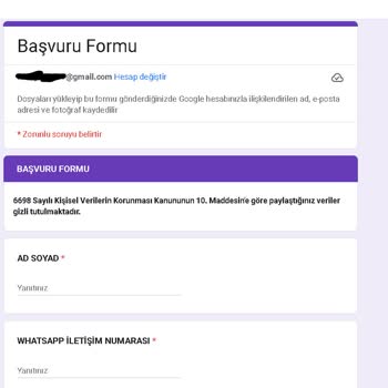 İşin Olsun İş Başvuru Kabulü Onayı İçin Bilgilerin İstenmesi