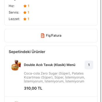 Migros Yemek Müşteri Hizmetleri Pişmanlıktır.