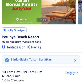 Jolly Tur Erken Rezervasyon Avantajı Deyip Sonradan Fiyat Düşürmek