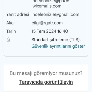 Wix.com Spam E-mail Şüphesi