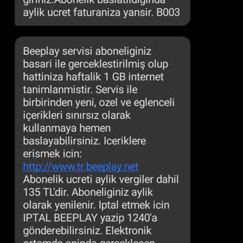 Vizyon Elektronik Para Ücretin Faturama Yansıtılmadan İadesini İstiyorum