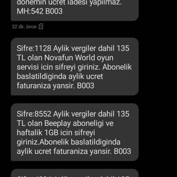 Vizyon Elektronik Para Ücretin Faturama Yansıtılmadan İadesini İstiyorum