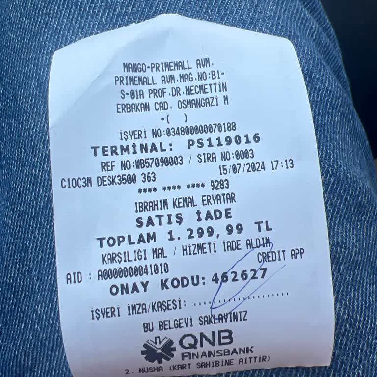 Sankopark Mango İade Sorunu