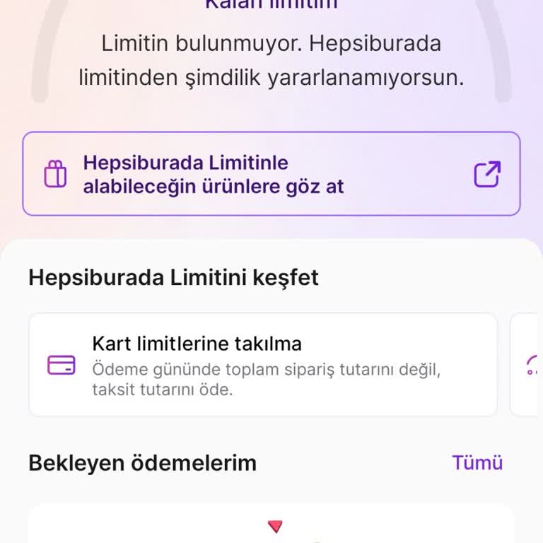 Hepsiburada Limiti Yararlanma Sorunu