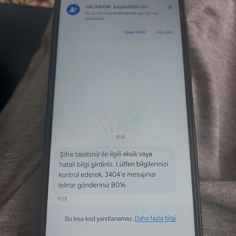 Halkbank SMS Şifresi Alamamak