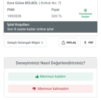 Obilet Ödenmeyen Bilet Parası