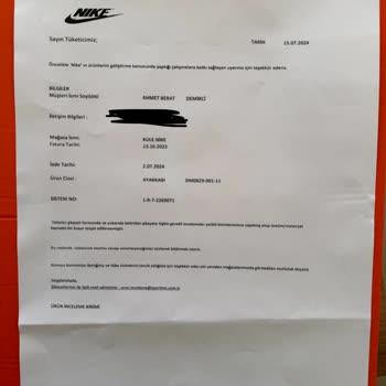 Nike Firmasının Kalitesizliği Ve Ürünlerinin Arkasında Durmayışı