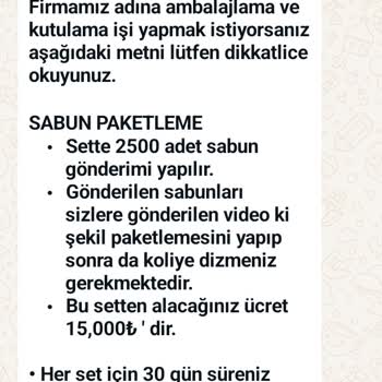 Sabun Fabrikası Evde Sabun Paketleme - Şikayet