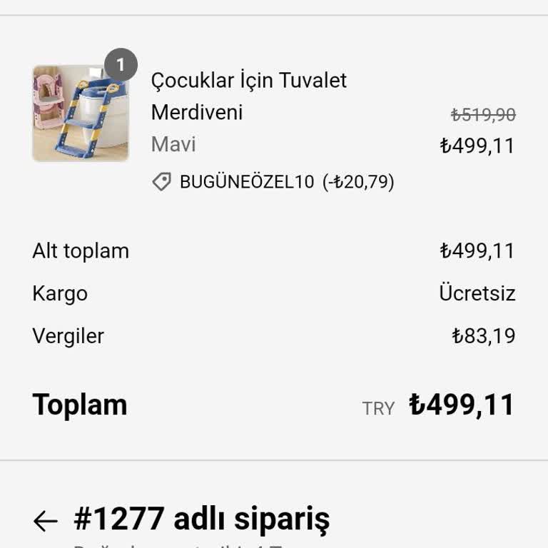 Kidston Sayfasından Aldığım Tuvalet Merdiveni Şikayeti