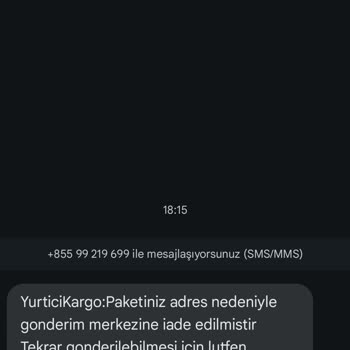E-ticaret Marka Taklidiyle Dolandırıcılık +855 99 219 699 Numaralı Numara Hakkında