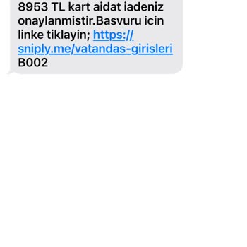 Epias (SMS) Şüpheli Mesaj