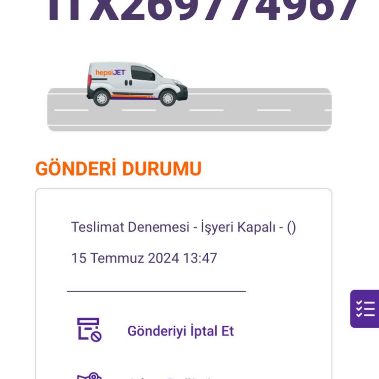 hepsiJET Kargo Teslimatı Yalanı
