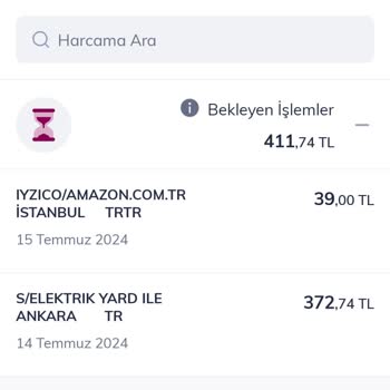Amazon Hesabımdan 39 TL Çekilmiş
