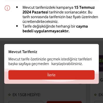 Vodafone Taahhüt Bitimi Kampanyası Eksik Bilgilendirme