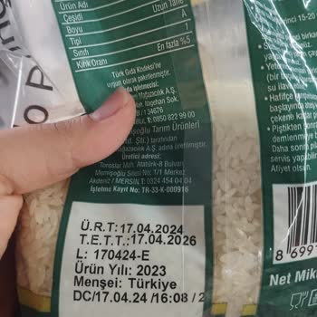 A101 Ovadan Markası Böcekli Pirinç